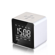 雅韻仕（YAYUSI）新品V9金屬鏡面TF卡電腦桌面禮品禮物音響迷你桌 銀色