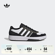adidas「面包鞋」COURTIC經(jīng)典運(yùn)動板鞋男女阿迪達(dá)斯官方三葉草 白/黑JS3034   41