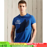 superdry極度干燥男士T恤短袖套頭潮流新款 DARK BLUE S