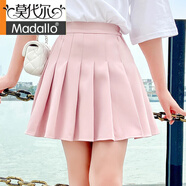 莫代爾女童百褶裙2025夏季學(xué)院春裝兒童春秋白色半身裙短裙大童JK裙子 粉色 110 適合100-110cm身高