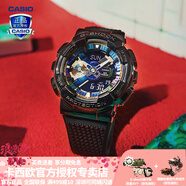 卡西歐（CASIO）【七夕禮物】男手表G-SHOCK黑武士悟空黑金潮流時(shí)尚運(yùn)動(dòng)電子表 GM-110B-1多彩炫酷黑-全國聯(lián)保