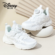 迪士尼（Disney）兒童跑步鞋男女童戶(hù)外春秋小白鞋中大童透氣運動(dòng)鞋 312雙網(wǎng)  29 