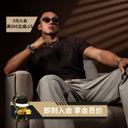 Monster Guardians運(yùn)動(dòng)短袖男 高彈親膚修身百搭商務(wù)通勤休閑華夫格短袖 Curry 咖色 M