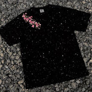 卡柏奇滿(mǎn)天星亮片休閑百搭T恤衫 重磅時(shí)尚夏季新款純棉短袖男士潮牌痞帥 一群花朵【潮流滿(mǎn)天星黑色】 2XL 【建議140-160】