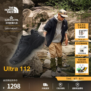 北面（The North Face）徒步鞋男Ultra 112防水抓地跑步鞋透氣登山鞋25秋冬新品|8191 KX7/黑色 10.5 /44