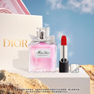 迪奧DIOR花漾紅唇口紅香水禮盒套裝(絲絨999+花漾30ml)生日禮物送女生