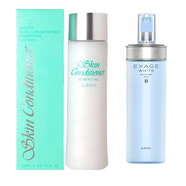 ALBION澳爾濱健康水爽膚精萃液化妝水330ml 煥白水乳套裝（保濕型）補水保濕