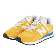 NEW BALANCE男士輕便緩震跑步鞋休閑運(yùn)動(dòng)鞋真皮合成纖維款 Yellow 42.5