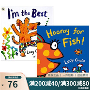 英文原版 Maisy Lucy Cousins 小鼠波波作者作品 2冊代表作合售 金魚萬歲 Im the Best\/Hooray for Fish 綠山墻