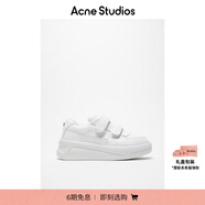 Acne Studios【七夕禮贈(zèng)】 男女同款 Face魔術(shù)貼小白鞋厚底老爹鞋CD0001 光白色/光白色 41