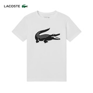鱷魚(yú)LACOSTE法國童裝25春夏新款簡(jiǎn)約印花短袖運動(dòng)舒適T恤|TJ2910 AU8/白色/黑色 8A128 均碼