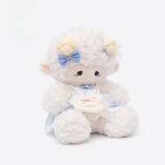 ZEIO擇偶記泡芙小羊可愛(ài)玩偶公仔生日情人節禮物娃娃玩偶毛絨玩具 35厘米禮盒款【禮盒+led燈】 35cm