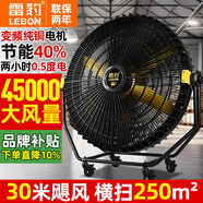 雷豹（LEBON）工業(yè)風(fēng)扇強(qiáng)力超大移動(dòng)圓筒工業(yè)大風(fēng)扇工廠倉(cāng)庫(kù)體育場(chǎng)永磁無刷大功率強(qiáng)力落地扇風(fēng)扇大風(fēng)力趴地扇 36寸【360度俯仰】【變頻純銅電機(jī)】-直吹30米