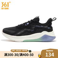 361度女鞋運(yùn)動(dòng)鞋春季新款361度女常規(guī)跑鞋 曜石黑/鳶尾花 35