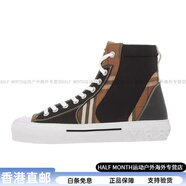 博柏利（BURBERRY）Vintage 高幫系帶 高幫 時尚板鞋 男款 黑白棕  經(jīng)典時尚百搭潮流 有原裝鞋盒 40.5
