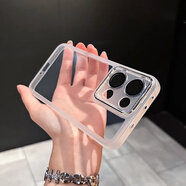 晨京 簡(jiǎn)約透色硅膠軟殼適用opporeno14手機(jī)殼新款reno14pro自帶鏡頭膜reno13防滑邊框12pro防摔軟殼 護(hù)鏡透明軟殼【透白】 OPPO Reno14