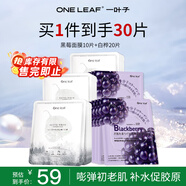 一葉子面膜補(bǔ)水保濕抗皺緊致淡紋水嫩勻亮b5面膜護(hù)膚品正品女神節(jié)禮物 松弛肌【30片】補(bǔ)水淡紋