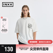 英克斯（inxx）Standby 潮流簡約新品短袖男女同款寬松休閑TXME2010666 本白 L