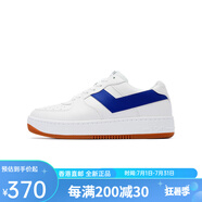 波尼（PONY）白鹿同款板鞋空軍Lighting男女情侶休閑運(yùn)動(dòng)小白鞋233U1LT03 本白色_藍(lán)色 233U1LT03BL 41