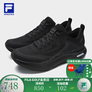斐樂（FILA）官方男鞋NUVOLE JOG路跑鞋2025夏柔云健步鞋運動鞋 駿馬黑-BB 40.5