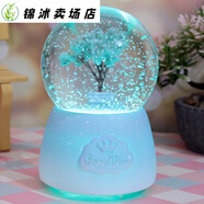 水晶球擺件下雪水晶球音樂盒八音盒小孩女生生日禮物情侶禮物 炎炎夏日 外禮盒包裝