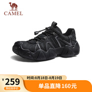 駱駝（CAMEL）云山網(wǎng)面戶外徒步登山休閑丑萌鞋情侶七夕 G15S076104 黑色 42
