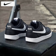 耐克（NIKE）男鞋士 25夏季新款運(yùn)動(dòng)鞋子男小白鞋低幫休閑鞋子耐磨透氣板鞋男 COURT-黑武士/曬圖退10 41 （內(nèi)長260mm）