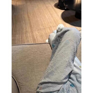 丹德蘭2025秋季新款高腰寬松直筒牛仔褲女顯瘦小個(gè)子休閑褲子-5248 淺藍(lán)色 L （125-135斤）