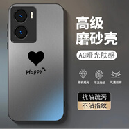 龍小幺vivoY35手機(jī)殼V2230A保護(hù)套viv0丫35新款xivo全包v1v0防摔vovo男女款vivi液態(tài)硅膠超薄軟簡(jiǎn)約外殼 Happy愛(ài)心-送鋼化膜 vivoY355G