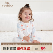 英氏（YEEHOO）嬰兒衣服夏季薄款嬰兒連體衣新生兒衣服 6-12個月