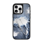 CASETIFY聯(lián)名丹寧宣言牛仔系列適用于iPhone16ProMax蘋果14防摔13保護(hù)殼12手機(jī)殼MagSafe磁吸15pro原版鏡面 CASE 別針箴言 原版鏡面【磁吸款】 iPhone 16 