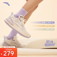 安踏C37+跑鞋減震軟底跑步鞋女鞋透氣夏季跑鞋舒適跳繩運(yùn)動(dòng)鞋女休閑鞋