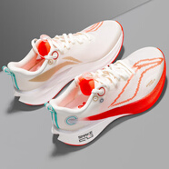 李寧（LI-NING）赤兔8PRO 全掌?跑步鞋2025秋季男款薄底慢跑運動(dòng)跑鞋ARPV003 -9 白橙 41 【正品保障支持鑒定】