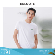 巴魯特（Brloote）短袖T恤男圓領休閑小白T夏季百搭上衣新品【 白色 190/108A