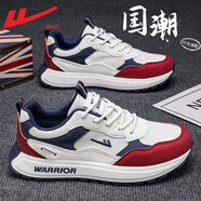 回力男鞋網(wǎng)面鞋男2025網(wǎng)鞋夏季透氣百搭休閑運動鞋軟底跑步鞋子男 白紅 43