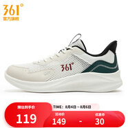 361度男鞋運動(dòng)鞋夏季新款361男常規跑鞋 羽毛白/生態(tài)綠 43