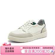 暇步士（Hush Puppies）商場(chǎng)同款秋新款簡(jiǎn)約撞色減齡小白鞋男休閑板鞋 淺灰 39