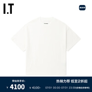 JIL SANDER IT 男裝廓形短袖T恤新款基礎(chǔ)休閑寬松純色半袖21GC00MN IVX/米白色 XS