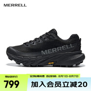邁樂（Merrell）戶外男女款A(yù)GILITY越野跑鞋抓地減震輕量舒適防滑耐磨潮流越野鞋 J068090黑AGPK-5（女） 36