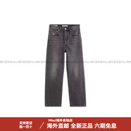 李維斯（Levi's）高腰直筒牛仔褲 女款 黑色 黑色 24