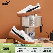 彪馬（PUMA）復古增高厚底松糕鞋女子新款休閑鞋PLATFORM 365830 白-黑色-15 38.5