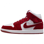 JordanAir Jordan 1 MID “Red Velvet White”柔軟舒適 防滑耐磨 中幫 白紅 36