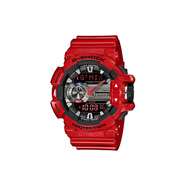 卡西歐（CASIO）G-SQUAD系列G-Shock系列GBA-400音樂主題藍(lán)牙連接運動200米防水防 紅色表帶
