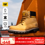 CAT卡特大黃靴馬丁靴男靴牛皮面固特異戶外工裝登山靴P725756O1EDC25 經(jīng)典款 39