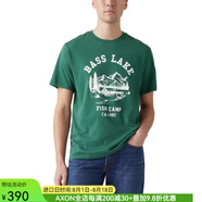 李維斯涼感t恤男士夏季短袖奢侈品潮牌男裝寬松舒適圓領(lǐng)上衣18636892 Bass Lake  清新夏日綠色 S 適合胸圍89-94厘米