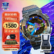 卡西歐（CASIO）手表男學(xué)生手表禮物黑金g-shock系列防水運(yùn)動(dòng)日韓石英表 GM-110B-1A酷黑炫彩稀缺現(xiàn)貨