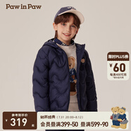 PawinPaw【三防松軟小熊】卡通小熊童裝秋冬新男女童輕薄羽絨服 Navy藏青色/59 160 cm 充絨量84g