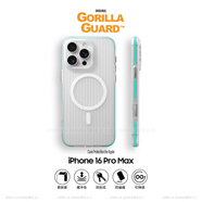 猩球衛(wèi)士膚感磁吸殼適用蘋果16ProMax手機殼磨砂全包iphone16e保護套15Pro/14Plus/13簡約光柵Magsafe外殼 【透白藍邊（磁吸款）】磨砂膚感保護殼 iPhone15
