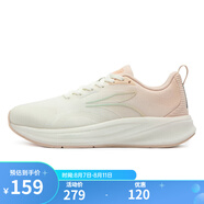 361°女鞋運動鞋2024年秋季新款361女常規(guī)跑鞋 羽毛白/冰沙桃 37