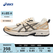 亞瑟士ASICS跑步鞋女鞋網(wǎng)面透氣運動(dòng)鞋越野跑鞋 GEL-VENTURE 6 白色/米色 36
